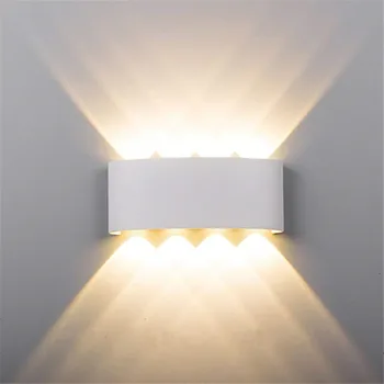 Skandinavski Slog LED Verandi Lahka Nepremočljiva Prostem 6W 8W LED Stenska Svetilka za Vrt, Dvorišče Koridor Rov Razsvetljava Dekoracija