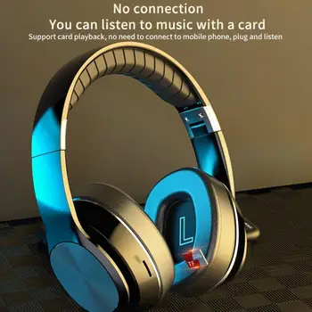 VJ320 Hi-fi Brezžične Bluetooth Slušalke 5.0 Subwoofer Nad Glavo, Ušesa, vgrajen Slušalke 8D Stereo Zvok TF Kartice Zložljive Slušalke