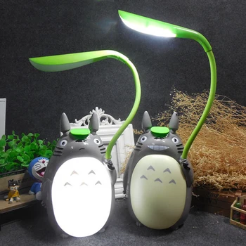 Ustvarjalne Risanka Ventilator USB Swich Hayao Miyazaki Totoro Noč Svetlobe Otroci Soba Lučka v Breme Dežnik Totoro Razsvetljavo