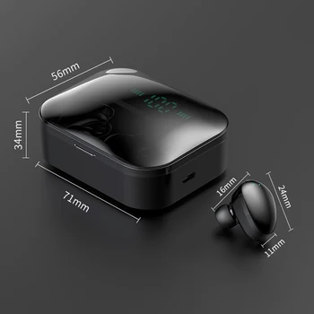 Bluetooth Slušalke LED Zaslon True Brezžični Čepkov X7 Dobre kakovosti TWS Touch Kontrole Brezžične Slušalke Nepremočljiva