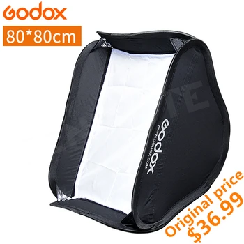 Godox 80x80 cm Softbox Reflektor Difuzor za Speedlite Bliskavica Profesionalni Foto Studio Flash Fit Bowens 80*80 cm Soft Box