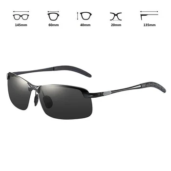 Nove Luksuzne Polarizirana sončna Očala Za Moške Vožnje Ribolov, Pohodništvo moška sončna Očala Moški Classic Vintage Očala Črni Odtenki UV400