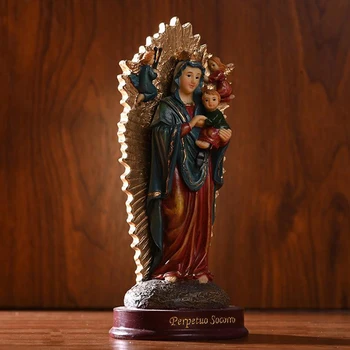 Katoliška Smole Marija Kip Madonne Ročno Devica Marija Kip Jezusa Doma Okras Božično Darilo
