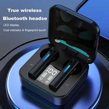 Novi Mini Brezžične Slušalke V5.0 TWS Brezžične Bluetooth Slušalke LED Zaslon Inteligentni zmanjšanje hrupa Šport Slušalke Čepkov