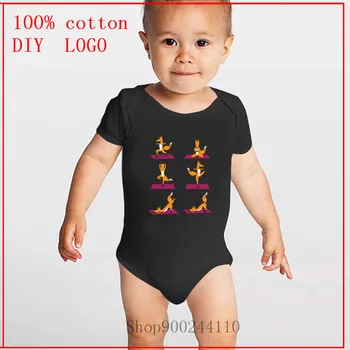 Fox Joga baby boy in dekle Baby Bodysuit romper Telo Obleko Bombaž Novorojenčka Poletje Baby One-Kos Jumpsuit Ropa de bebe za Malčke