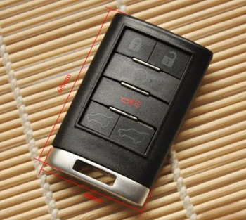 Novo 6 Gumbov Smart Remote Key Primeru Vstopa Fob Tipko Lupini Kritje Za Cadillac CTS DTS
