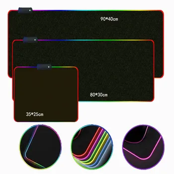 XGZ Igro Seksi Dekle RGB za igre na Srečo Veliko Mouse Pad Player Led Tipkovnico Računalnika Mizo z Osvetlitvijo