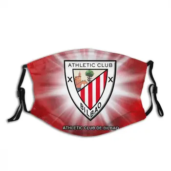Atletski Klub Tkanine Masko pm2.5 Filter Stroj Odraslih/otrok, Athletic Bilbao Nogometni Klub Logotip prah-dokazilo Reciklirati Masko
