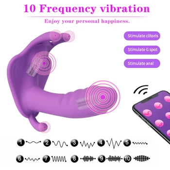 Nositi Dildo Metulj Vibrator Sex Igrače Za Nekaj Orgazem Masturbator Z Brezžičnim Daljinskim Dildo Vibratorji Za Ženske Hlačke