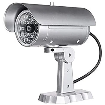 KIMPOK Lažne Kamere Nepremočljiva Dummy Kamera za Domov Nadzor Varnostne Kamere Z LED Luči Utripajoče Padec Ladijskega prometa