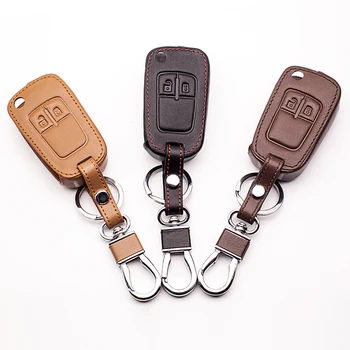 Avto-pokrov Pravega Usnja ključnih primerih določa ključ vrečke za Opel Mokka Astra, Corsa Antara Insignia Meriva Zafiri,2 Gumbi krat ključ