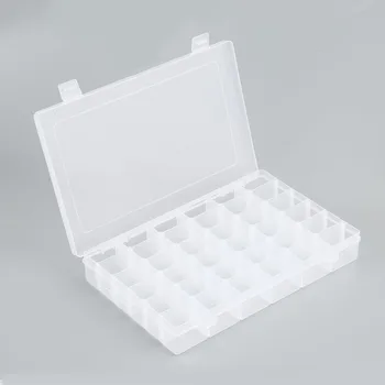 36 Vrednost PP Škatla za Shranjevanje Elektronske Komponente Skladiščenje Izbor Polje Večfunkcijsko Škatla za Shranjevanje za Nakit Diamantni Vezenje