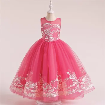 2020 Dekle DressTeenager Elegantno Princesa Obleko Poročni Obleki Otroci Obleke Za Dekleta Otrok prikrojevanja Večer Stranka Obleko Vestido