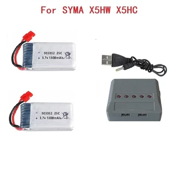 3,7 v 1800mAh Baterija za Polnjenje za KY601S SYMA X5 X5S X5C X5SC X5SH X5SW 903052 3,7 v Lipo baterije in polnilnika