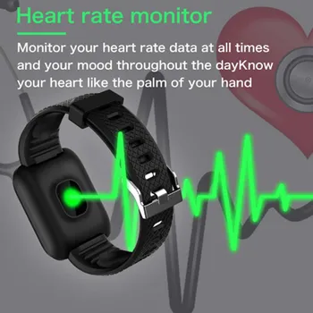Pametno Gledati Moški Ženske Celoten Zaslon na Dotik za 1,3 cm Za IOS Android pametne ure Športne Srčni utrip, Krvni Tlak Monitor Zapestnica