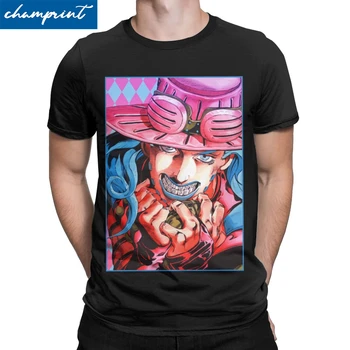 Moški Mojster Spin T Shirt Jojos Bizarna Avantura Anime Jjba Manga Oblačila Smešno Crewneck Tee Majica Plus Velikost Majice
