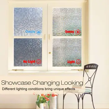 30*100 cm 3D dekorativni mozaik okno filmov,PVC statične oklepajo zasebnosti vitraž okna film nalepko steklo za kopalnico