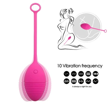 Vibracijsko Jajce Kakovosti Radi Igrače Ženska Vibrator Silikagel Ben Wa Keglove Kroglice 10 Različnih Vibracij Za Vagina Tiščanje Mehurja