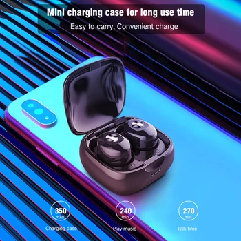 FBYEG NOVO XG12 TWS Brezžična Mini Glasbo, Slušalke Stereo Hi-fi Zvok Slušalke Brezžične Šport Čepkov Z Mic Za Telefon