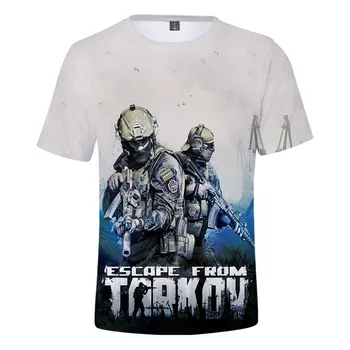 Pobeg iz Tarkov Igro 3D T shirt 2020 Novi Fant Harajuku T srajce Poletne Ulične Tshirt T-shirt Priložnostne Vrhovi, Mens Oblačila
