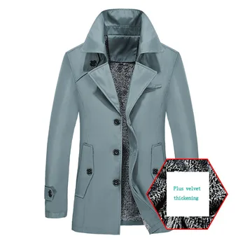 Brezplačna dostava za Zimsko Jakno za Moške Debele 8XL Windbreaker coats 2020 Nova Oblačila priložnostne trdna beloprsi singl zavoj navzdol ovratnik
