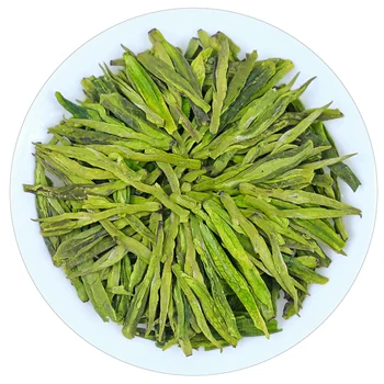 Zmaj Dobro Lung Ching Kitajski Zeleni Kitajski Čaj Svoboden Listov Dragonwell Sveže pražena popečena rezina kruha, Čaj Z Bean Okus 250 g