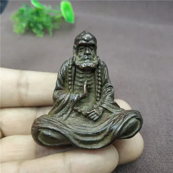 Kitajski Bronasto Carving Budizem Medenina Arhat Damo Bodhidharma Darma Kip Bude Nesreče Preprečevanje Darilo Doma Dekoracijo
