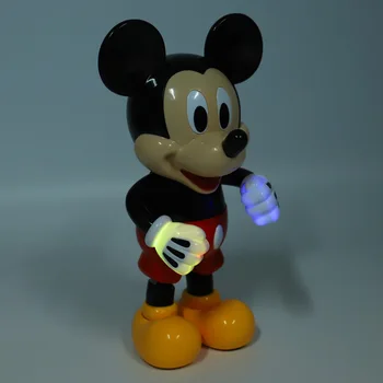 Resnično Disney Električni Robot Ples Mickey Akcijska Figura, Plesalka Glasbe Z Razsvetljavo Model Lutka Zgodnje Izobraževanje Igrača Otroci Darilo