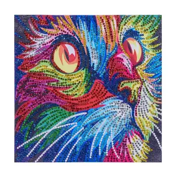 5D DIY Posebno Oblikovan Diamond Slikarske Barve Mačka Navzkrižno Šiv Vezenje Slikarstvo Vezenje Živali Mozaik Dekor