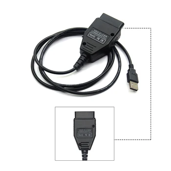 VSTM VAG Com proti 1.4 poveljnik k+lahko OBD 2 USB Skener dela na Programsko opremo Windows vag-com LAHKO K-line poveljnik 1.4 kabel Za Audi