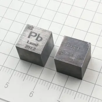 Brezplačna dostava 5pcs & 10pcs 99.99% čistost Pb vklesan element periodnega 10 mm kocka z 11.3 g Vodi ingot / pelete / blok