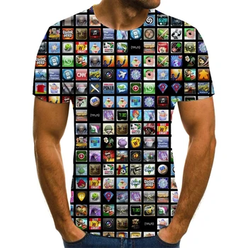 2020 nova moda, moška t-shirt 3D tiskanje poletje moda street nositi športna majica t-shirt