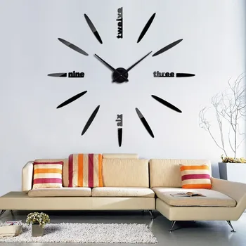 2019 sodobno oblikovanje planila Quartz ure modne ure ogledalo stensko nalepko diy dnevna soba stenski dekor