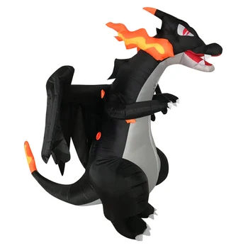 Odrasli Napihljivi Dinozaver Kostum Pokemon Fire Dragon Cosplay Stranka Obleko Božič Halloween Maskiranje Charizard Oblačila