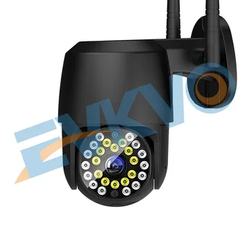3MP Prostem PTZ Kamera Brezžična CCTV Barvno Night Vision IP Kamera, Wifi Varnostne Kamere na Prostem Ukrepov za Odkrivanje Nepremočljiva
