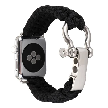 Za Apple Watch Band 6 SE 5 4 3 2 1 42 mm 38 mm Najlon razredi Športnih Pašček za Zapestje Manšeta Za iWatch serije 5 6 4 1 2 3 40 mm 44 mm