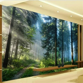 3DBEIBEHANG Ozadje po meri, dnevne sobe, spalnice freske ultra high definition jelka gozdna krajina ozadju dekoracijo sten