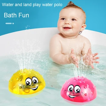 Baby Kopel Igrača Lep LED Utripa Glasbeni Žogo Vode, Squirting Brizgalke, Baby Kopel, Tuš Igrača za Otroke, Plavanje Stranka