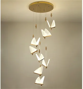 LED lestenec sodobne metulj-oblikovan svetlobni vodnik ploščo dekoracijo svetilke razsvetljave v zaprtih prostorih spalnico, kuhinjo, jedilnico lestenec