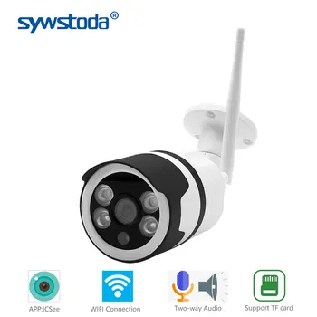 Wifi IP Kamera ONVIF 1080P Brezžični CCTV Kamera Bullet Prostem dvosmerni Audio TF Kartico v Režo za Max 64 G IR: 20m P2P iCsee Neobvezno 5MP