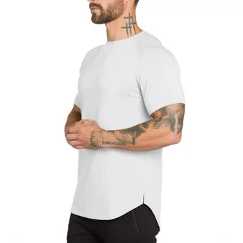 2020 Majica za šport T-shirt za moške bombaž kratka sleeved tek majica za moške vaja usposabljanje T-shirt fitnes T-shirt