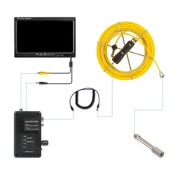 Kamera za pregledovanje cevi, SYANSPAN 7 Palčni Monitor Kanalizacijo Industrijsko Endoskop Brezžični WiFi Podporo Android/IOS 20/50/100 M