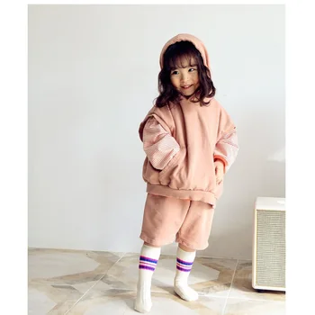 2020 korejski Jeseni otroška Oblačila Dečke Dekliški Pulover Telovnik Priložnostne