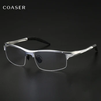 COASER Super Sport Kvadratni Okvir Očal Moških TR90 Lažji Izposoja Recept Optična Očala Delujejo Očala Moški Očala