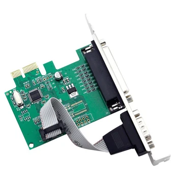 RS232 RS-232 Serijska Vrata COM & DB25 Tiskalnik Vzporedna Vrata LPT, da PCI-E PCI Express Card Adapter Pretvornik WCH382L Čip