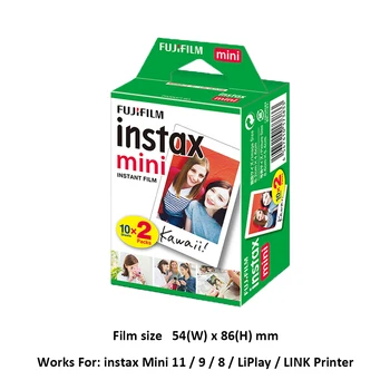 20-100 listi Fuji Fujifilm Instax Mini 9 Filma Bela Roba Fotografskega Papirja Filmov 10-200 kos Za Instant Mini 11 8 7s 25 50s 9 Kamero