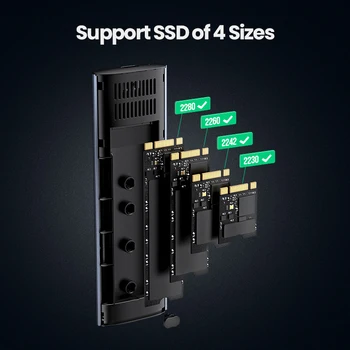 Razhroščevalne simbole 10Gbps SSD Primeru NVMe NGFF M2 SSD Primeru Za PCIe SATA Na USB pogonu SSD Primeru za Zunanji Trdi Disk, M-Ključ & B-Ključ M2 SSD Primeru