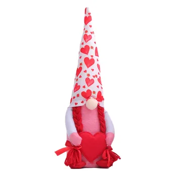 Valentinovo Gnome Dekorativni Brezosebna Palček Lutka, ki Prinašajo srečo ročno izdelani so odporni na obrabo, mehka in lahka dolgo življenjsko dobo