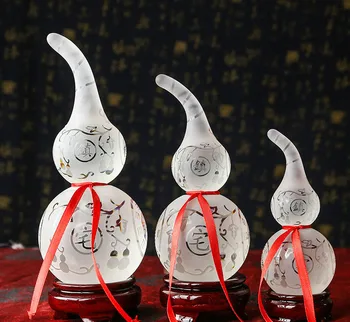 Kitajski Slog Feng Shui Obrti Kristalno Gourd Okraski Desk Okraski Srečen Družinski Okraski Mesto Hišo, Exorcism
