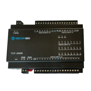 24DI stikalom vhod 8AI analogni pridobitev Modbus RTU&TCP Ethernet IO modul RS485 232 PLC širitev odbor